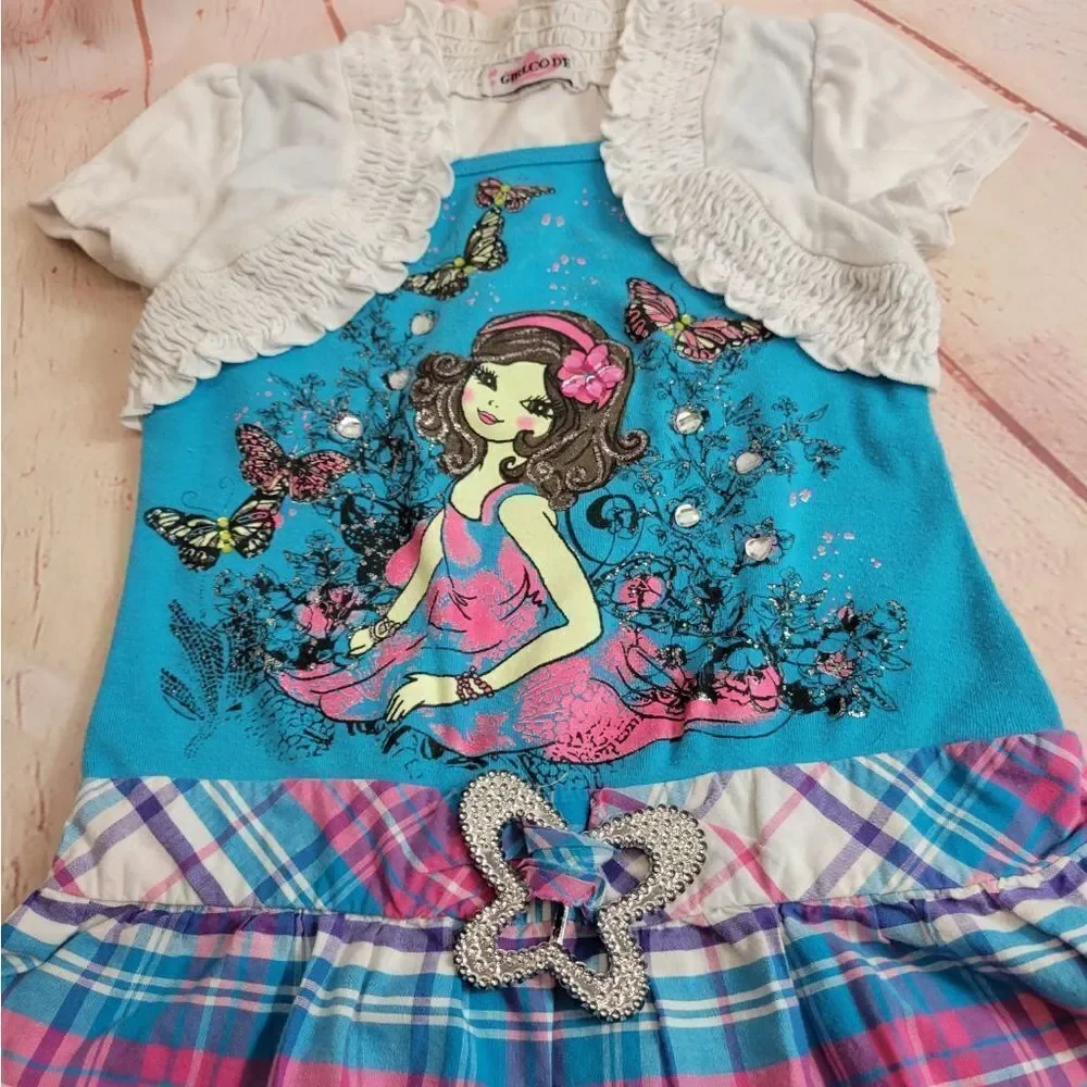 Girl Code butterfly dress 4/5